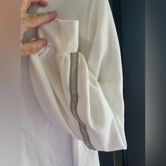 Perception Concept Jeweled Sleeve Sweater stretchy so soft! Size Large L nwt - Picture 6 of 15